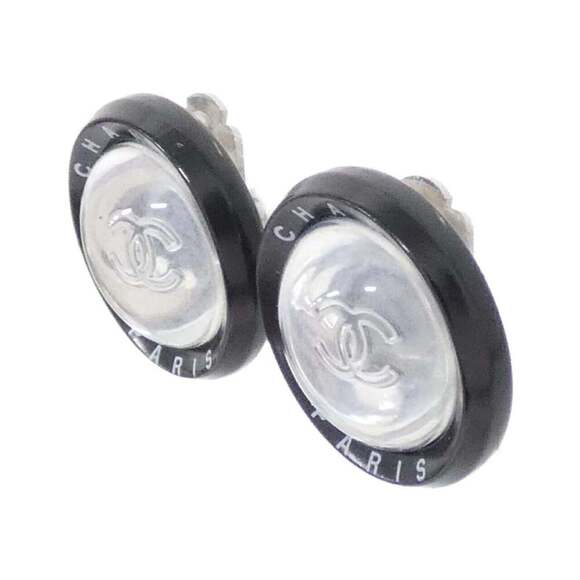CHANEL Black Earrings